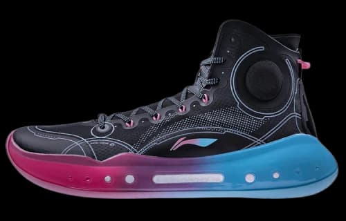 Li-Ning Yu Shuai 14 Beng High Basketball Professional Competition Shoes Miami Black/Blue/Pink