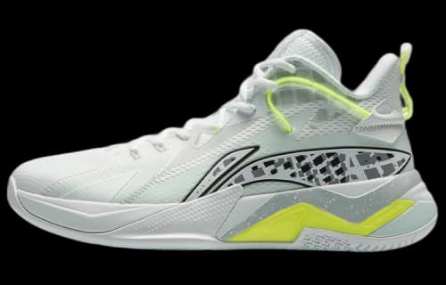 Li-Ning War Falcon Mid Professional Basketball Shoes 'White Green'