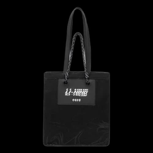 Li-Ning Logo Tote Bag 'Black White'