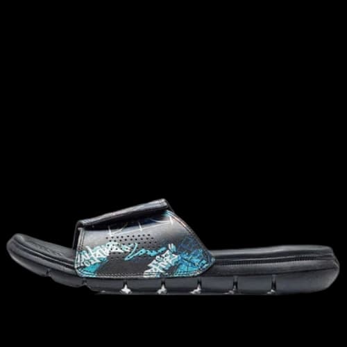 Li-Ning Badfive Basketball Slides 'Black Blue'