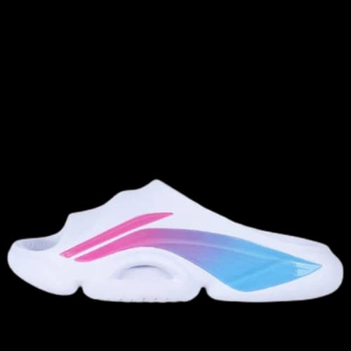 Li-Ning 8 PE Courtside Sport Slides 'White Blue' (Women's)