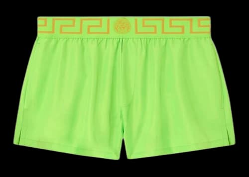 Versace Greca Border Swim Shorts Mint