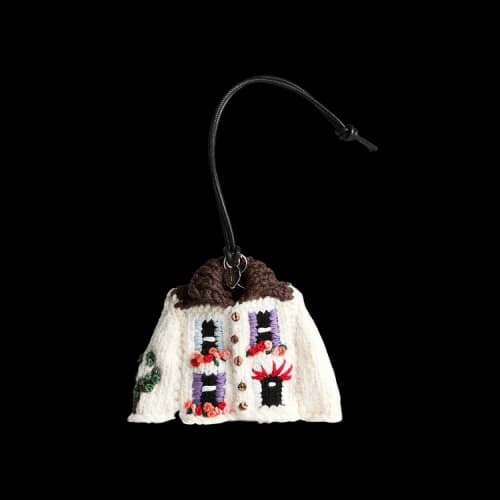JW Anderson House Cardigan Charm 'Light Grey'