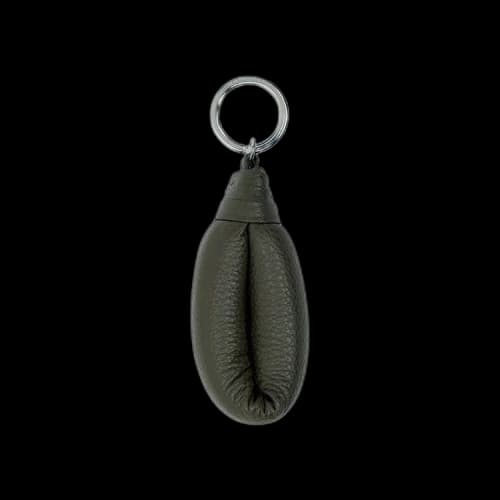 Lemaire Wadded Key Holder 'Dark Moss'