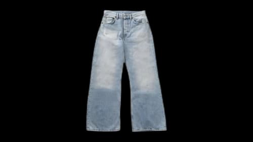 Acne Studios 2021F Loose Fit Jean Light Blue