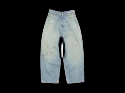 Acne Studios Super Baggy Fit Jeans Blue