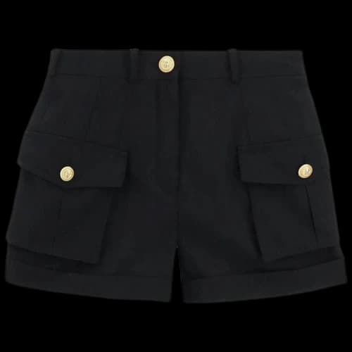 Balmain Grain De Poudre Cargo Shorts 'Black'