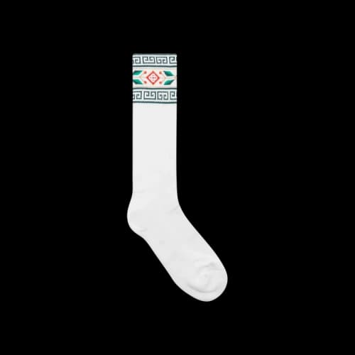 Casablanca Laurel Basketball Socks 'White'