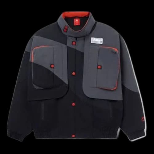 Li-Ning Color Block Cargo Jacket 'Black Grey'