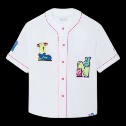Li-Ning x Steven Harrington Graphic Baseball Shirt 'White'
