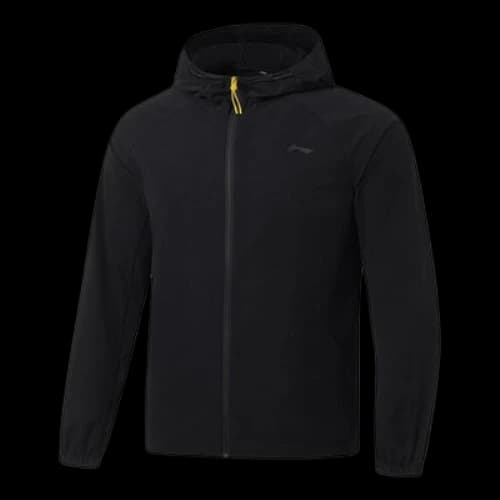 Li-Ning Logo Training Waterproof Hooded Jacket 'Black'