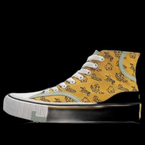 Li-Ning x LINE FRIENDS WeiWu Canvas Hi Shoes 'Yellow White' (Women's)