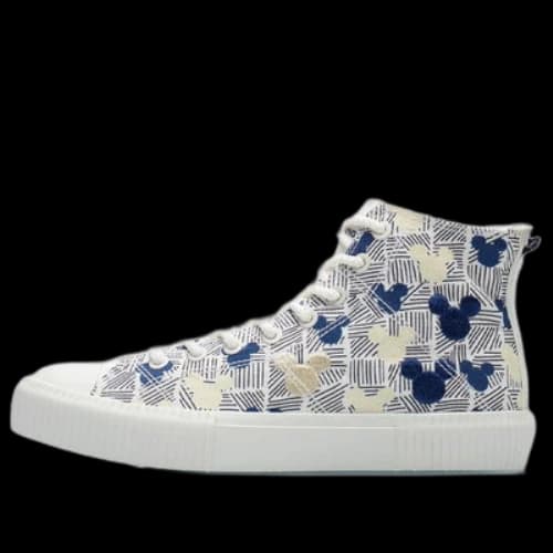 Li-Ning x Disney Canvas Hi Shoes 'White Blue Yellow' (Women's)