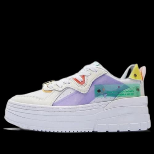 Li-Ning x Weiwu Classic Platform Shoes 'White Purple' (Women's)