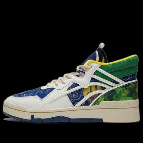 Li-Ning Superwave Mid 'White Green Blue'
