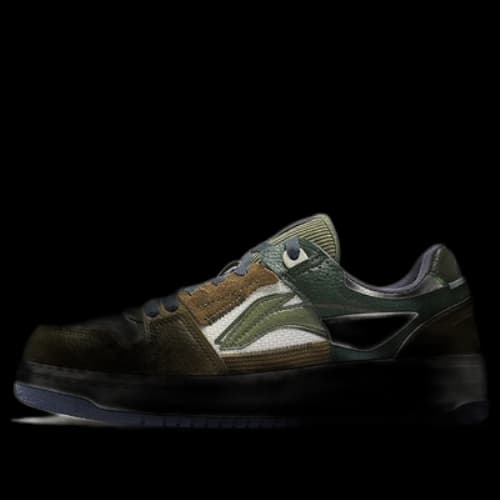 Li-Ning Classic Skateboarding 'White Olive Green'