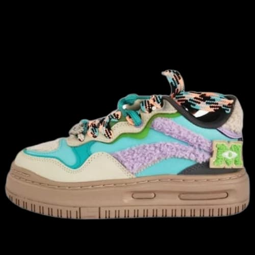 Li-Ning x Disney FUTURE C1 Retro-Low Sports Shoes 'Beige Multi' (Women's)