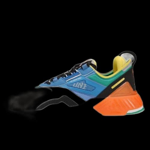 Li-Ning 001 T2000 'Grey Blue Black'