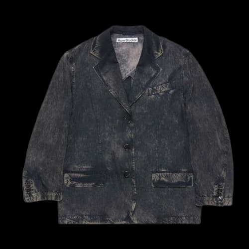 Acne Studios Single Breasted Jacket 'Black/Beige'