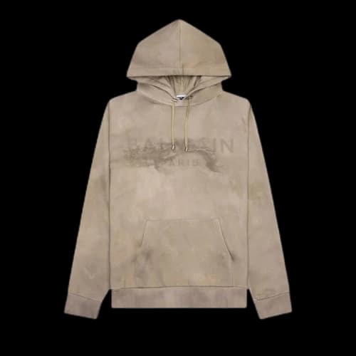 Balmain Logo Printed Hoodie 'Molt/Sand'