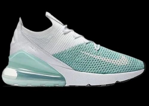 Nike Air Max 270 Flyknit Igloo White Clear Emerald (Women's)