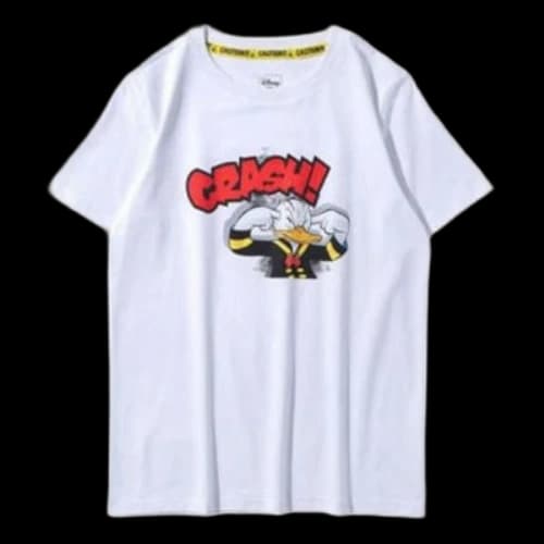 Li-Ning x Disney Funny Donald Duck Printing Short Sleeve Tee 'White Red' (Women's)