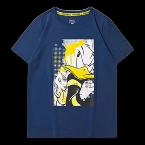 Li-Ning x Disney Funny Donald Duck Printing Tee 'Blue Yellow' (Women's)