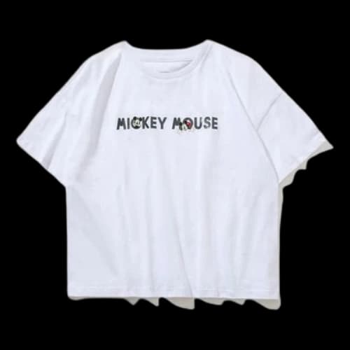 Li-Ning x Disney Crossover Sports Fashion Series Loose Round Neck Short Sleeve White