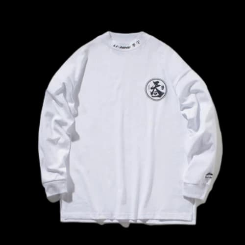 Li-Ning Casual Sports Loose Long Sleeves Top 'White'