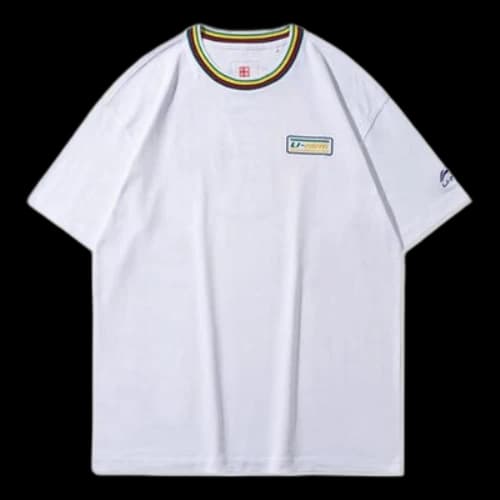 Li-Ning Paris fashion week pingpong/Table Tennis Printing Short Sleeve White