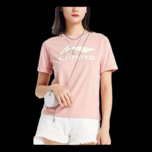 Li-Ning Sports Fashion Series Loose Short Sleeve Rose Pink