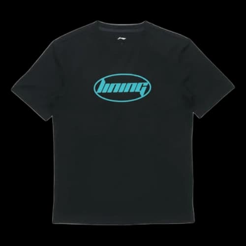 Li-Ning Alphabet Printing Couple Style Tee 'Black'