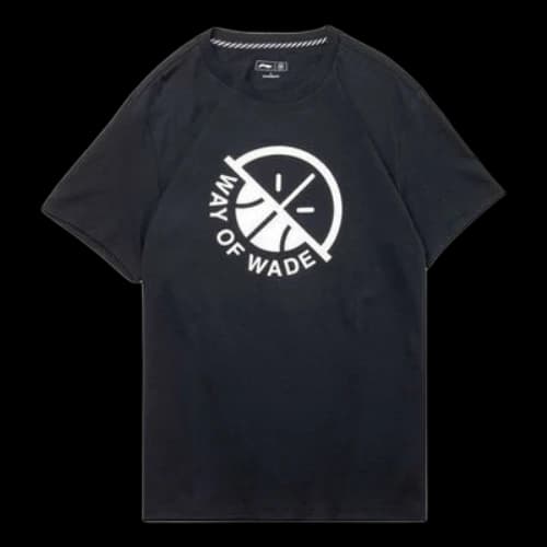 Li-Ning Wade Series Pattern Printing Short Sleeve Tee 'Black White'