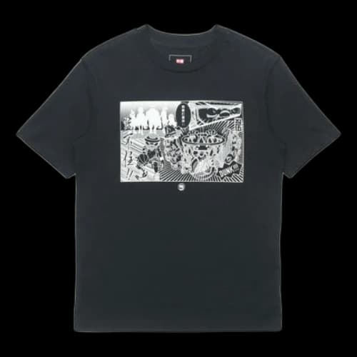 Li-Ning BADFIVE Sports Round Neck Tee 'Black White'