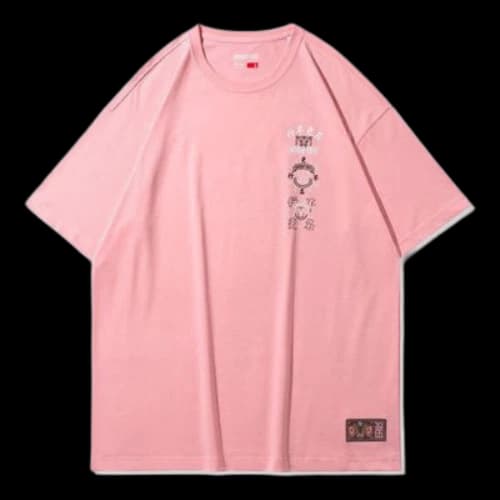 Li-Ning Badfive Basketball Series Loose Short Sleeve Pink Red