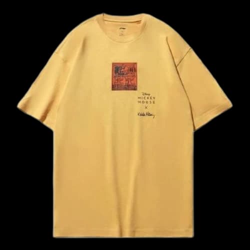 Li-Ning x Disney Mickey x Keith Haring Tee 'Yellow Black'