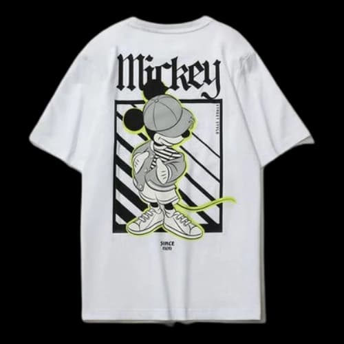 Li-Ning x Disney Crossover Sports Fashion Series Round Neck Sports Short Sleeve Unisex White