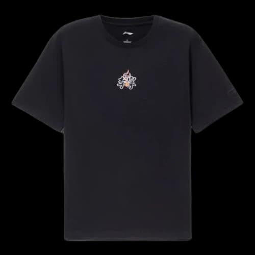 Li-Ning Sports Living Series Logo Embroidered Tee 'Black'