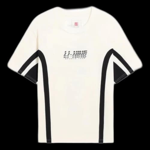 Li-Ning Sports Team Multi Logo T-shirt 'Beige'