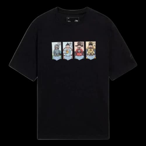 Li-Ning Ping Bu Qing Yun Graphic T-shirt 'Black'