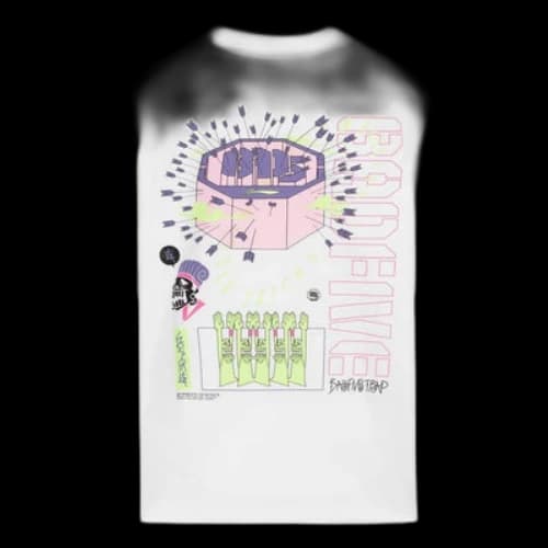 Li-Ning BadFive Trap Graphic Loose Fit T-shirt 'White'