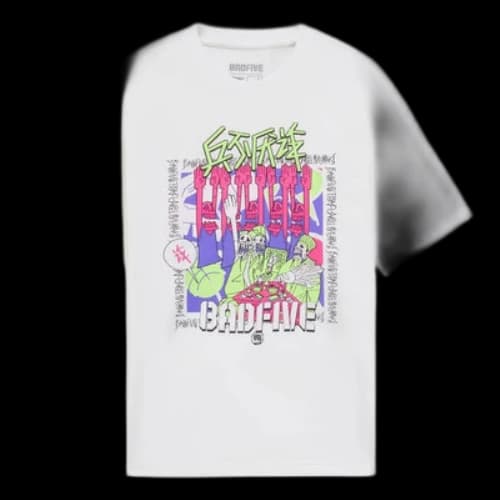 Li-Ning BadFive Trap Graphic Loose Fit T-shirt 'White'