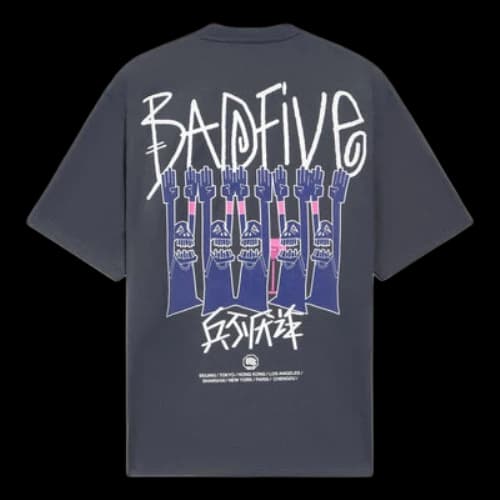 Li-Ning BadFive Graphic Loose Fit T-shirt 'Grey'