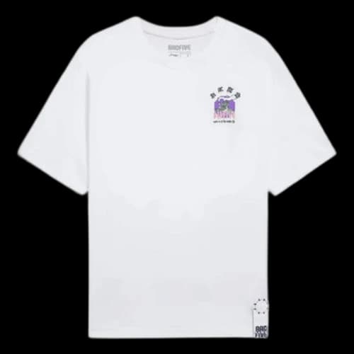 Li-Ning BadFive Small Graphic Loose Fit T-shirt 'White'