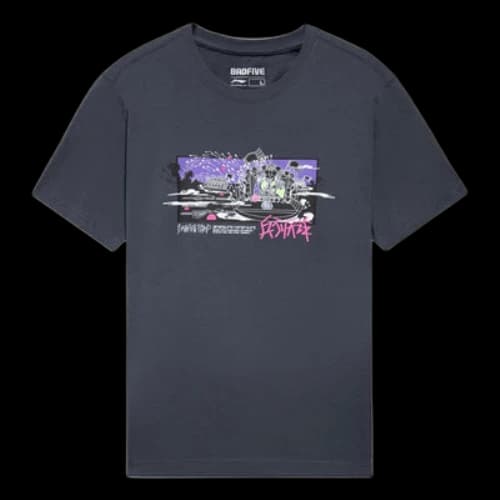 Li-Ning BadFive Graphic Loose Fit T-shirt 'Dark Grey'