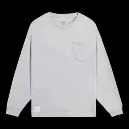 Li-Ning Lifestyle Classic Cotton Long Sleeve Top 'Grey'