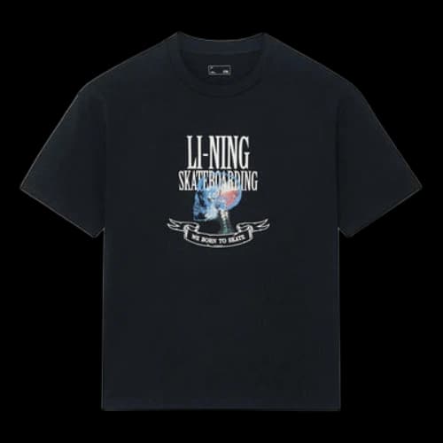 Li-Ning We Born To Skate Graphic T-shirt 'Black'