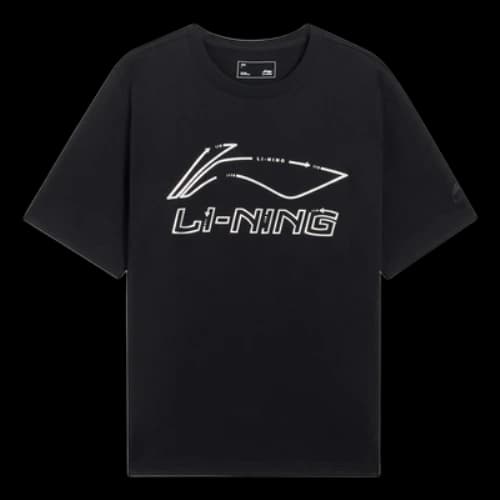Li-Ning Classic Logo T-shirt 'Black White'