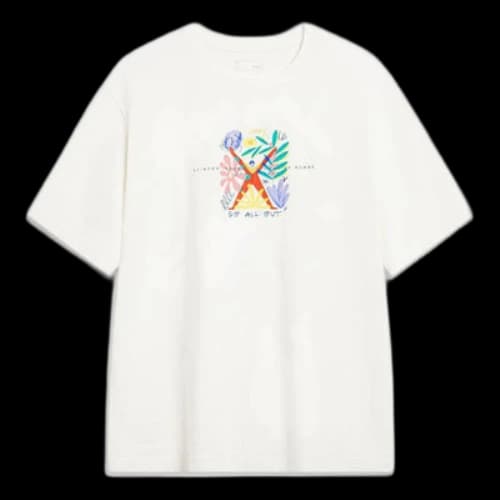 Li-Ning Sportswear Classic Graphic Tee 'White Multi'