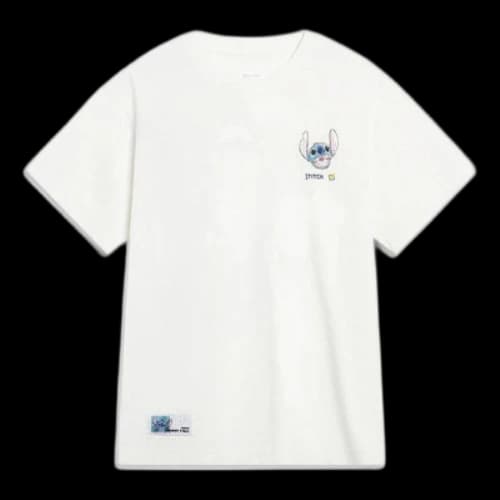Li-Ning x Disney Stitch Graphic T-shirt 'Creamy White' (Women's)